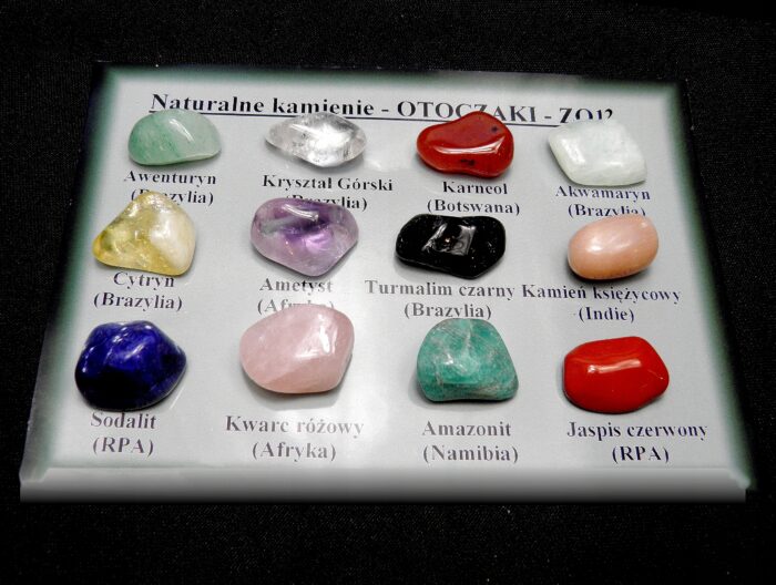 Karneol Sodalit Kryształ górski Kamień księżycowy