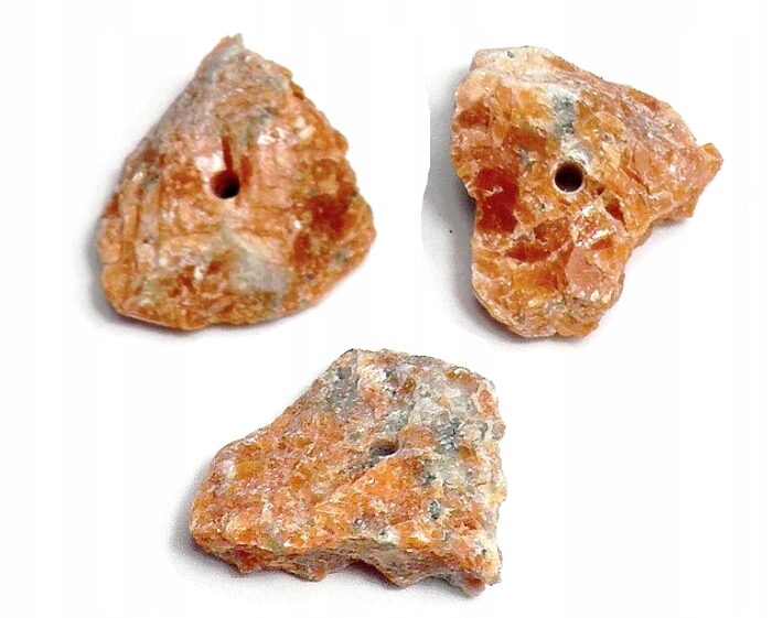 KALCYT POMARAŃCZOWY Kamień Czakry Sakralnej Naturalny kamień z dziurką 1szt