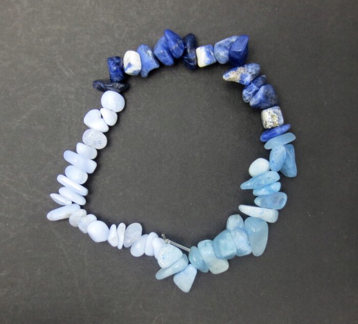 Żywioł Wody Bransoleta Akwamaryn Sodalit Chalcedon - obrazek 2