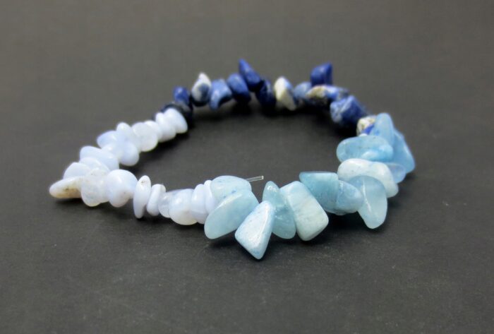 Żywioł Wody Bransoleta Akwamaryn Sodalit Chalcedon
